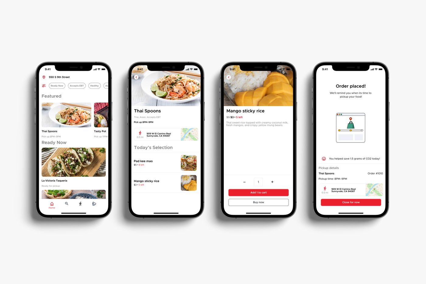 Surplus consumer app screens